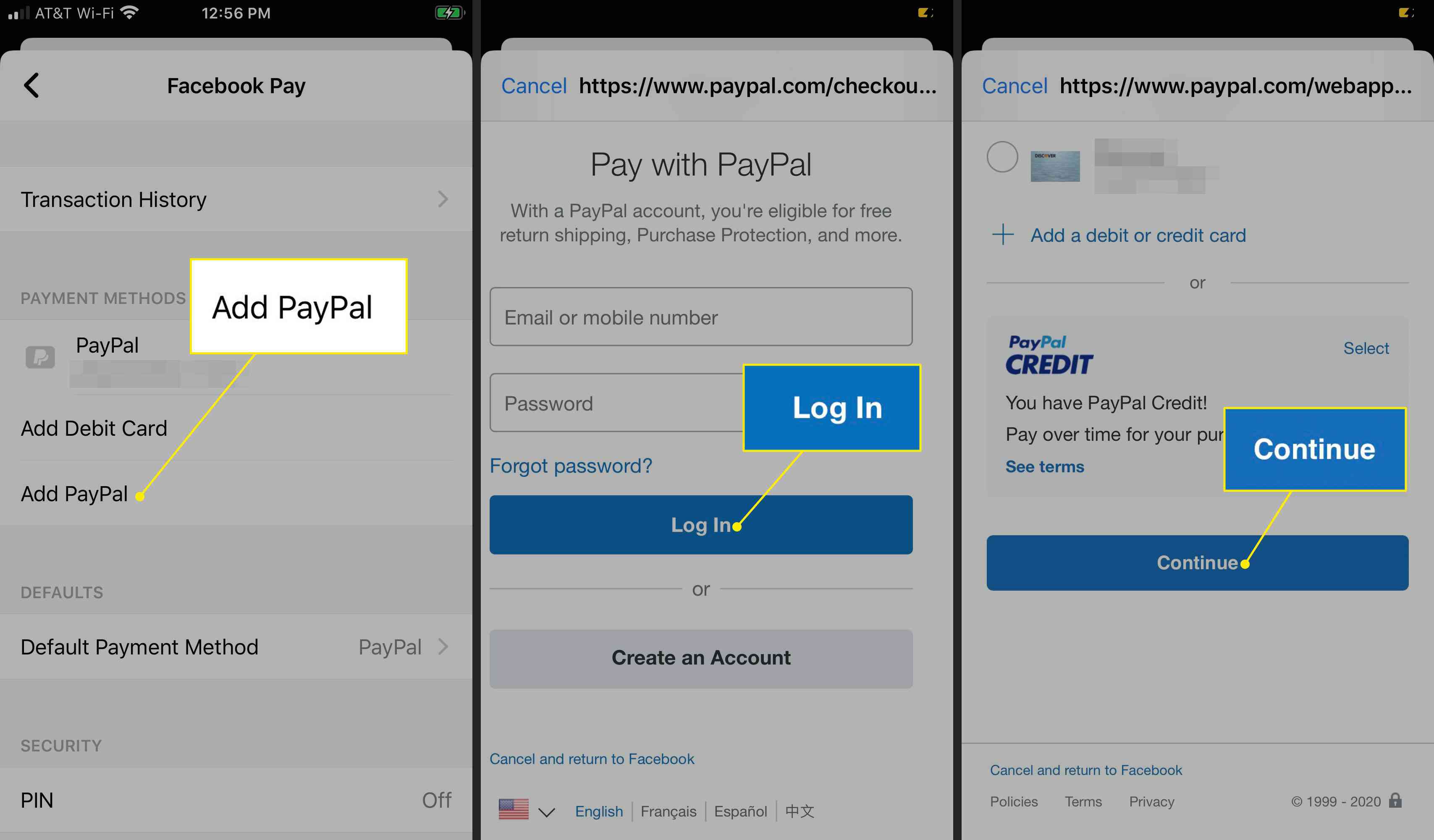Προσθήκη PayPal στο Facebook Pay