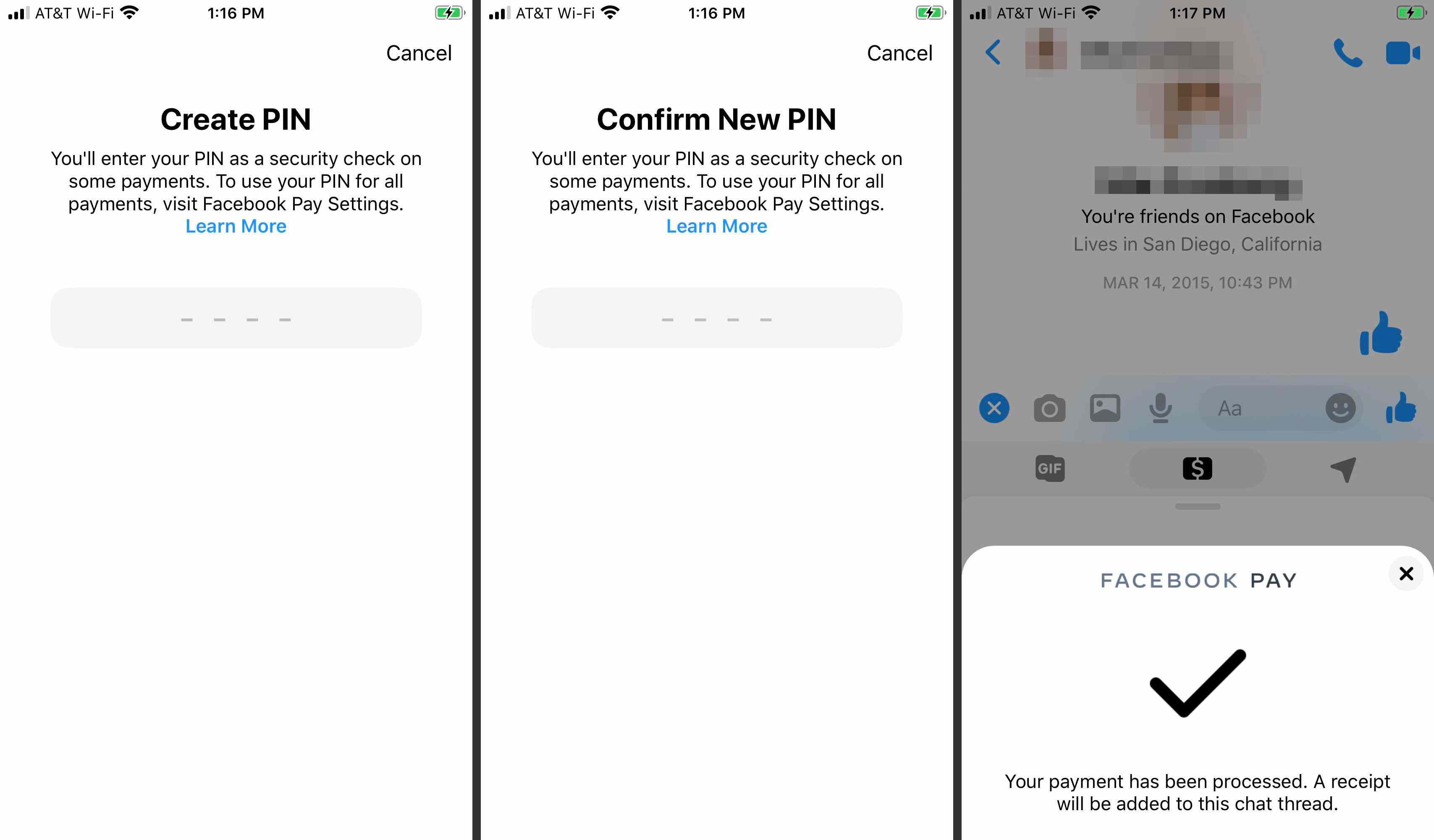 Δημιουργία PIN για το Facebook Pay