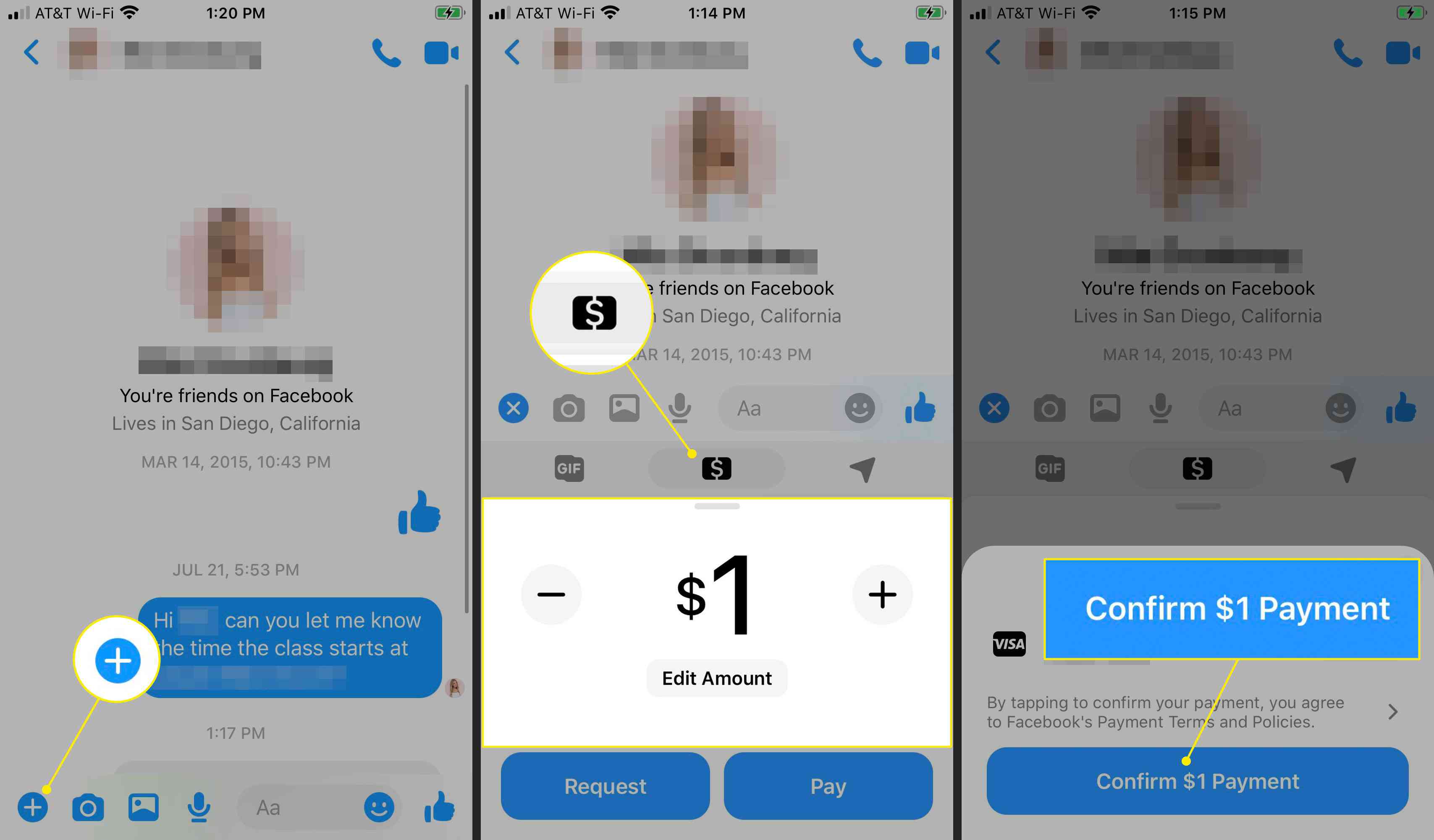 Αποστολή πληρωμής μέσω Facebook Pay