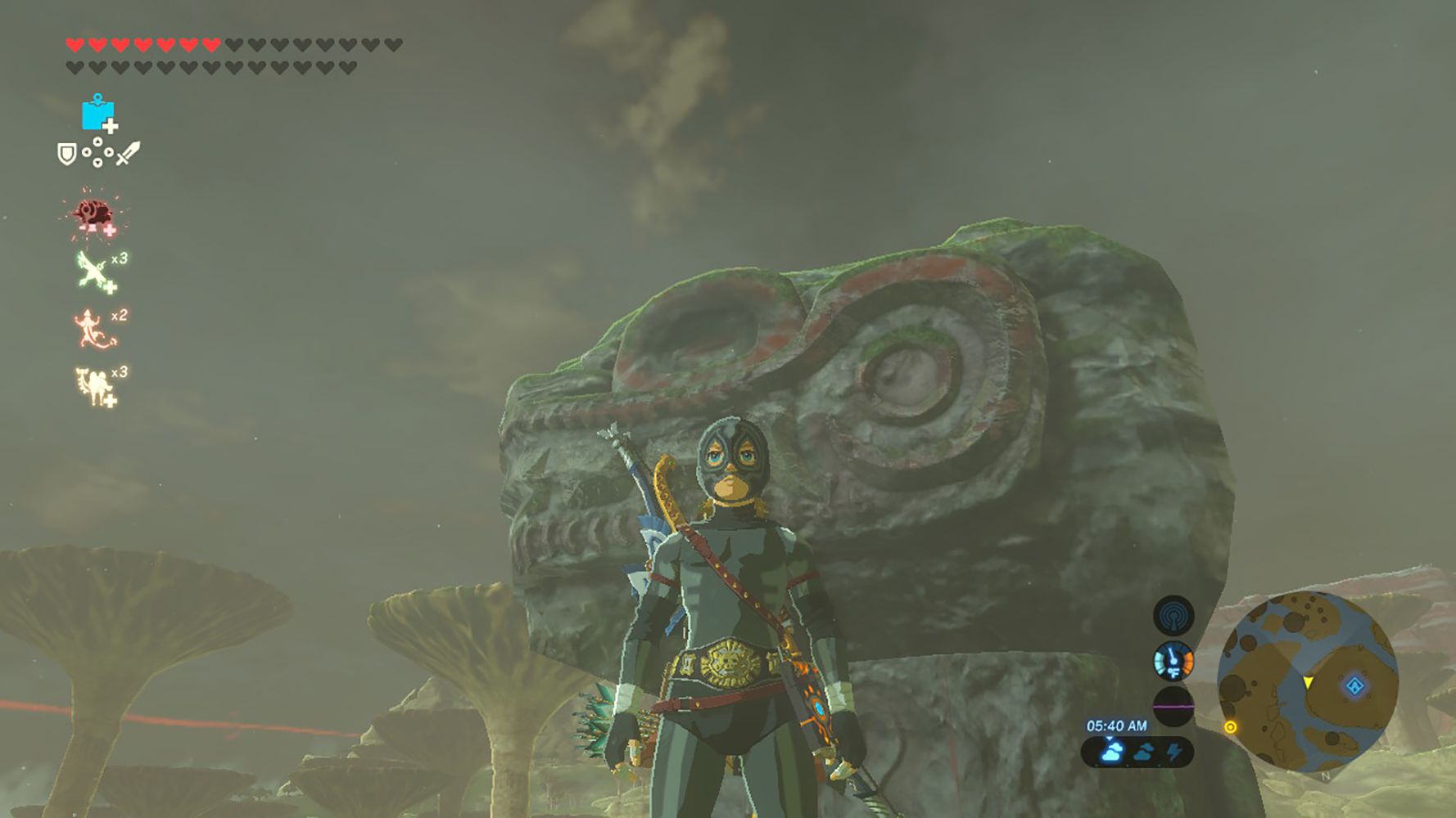 Στιγμιότυπο οθόνης του Radiant Armor στο Zelda: BOTW