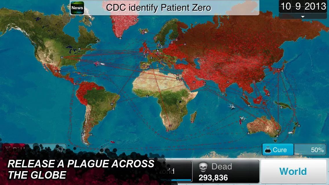 Στιγμιότυπο οθόνης της Plague Inc.