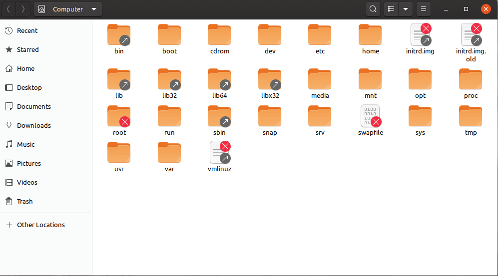 Δομή καταλόγου ρίζας Ubuntu