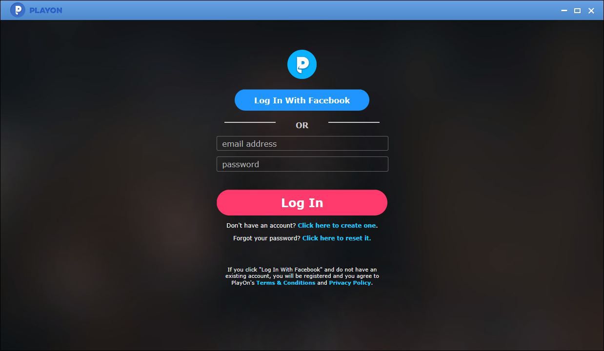 Ένα στιγμιότυπο οθόνης του PlayOn.