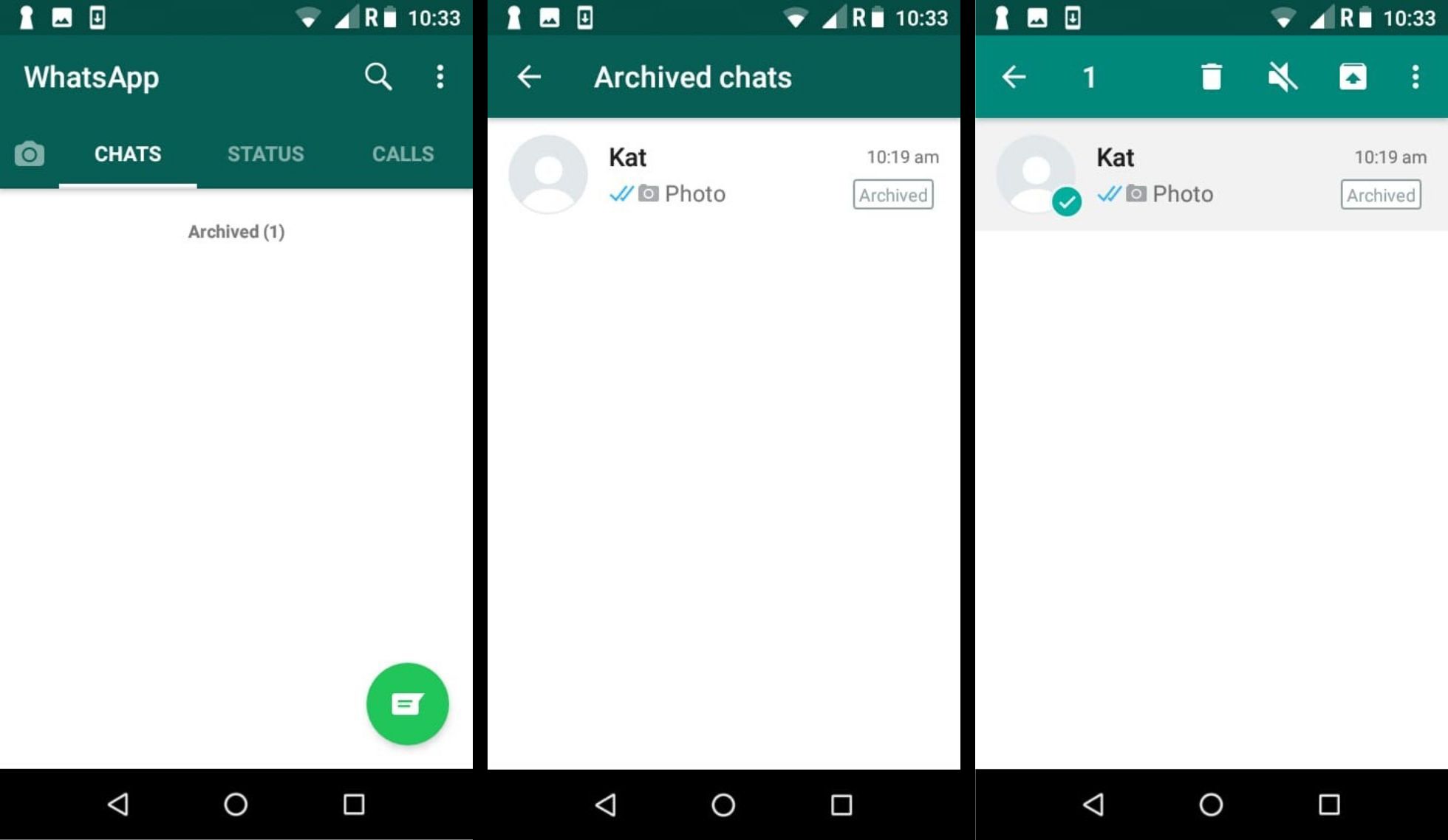 Πώς να αρχειοθετήσετε μηνύματα στο WhatsApp για Android.