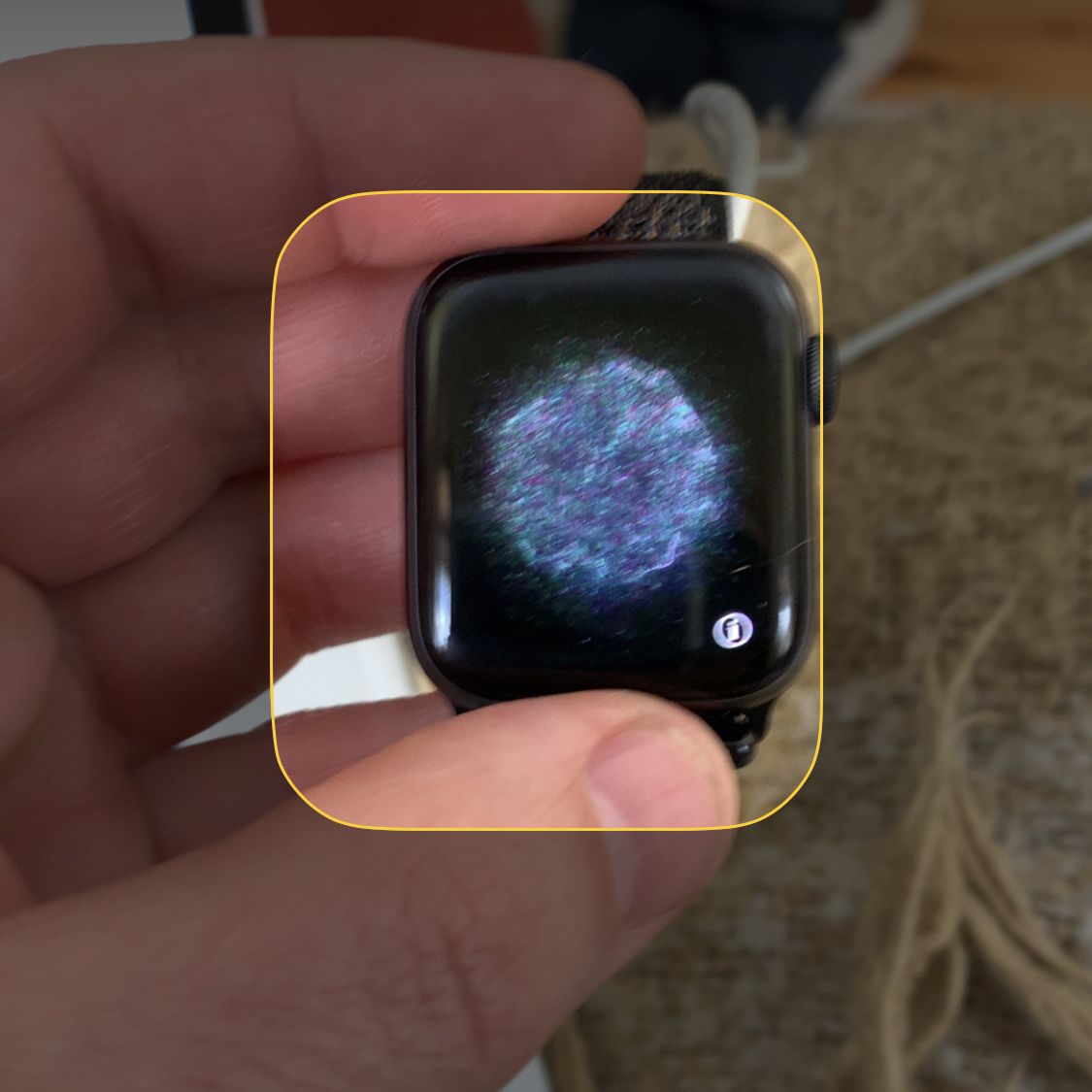στιγμιότυπο οθόνης ευθυγράμμισης του Apple Watch και του iPhone για τη σύζευξή τους