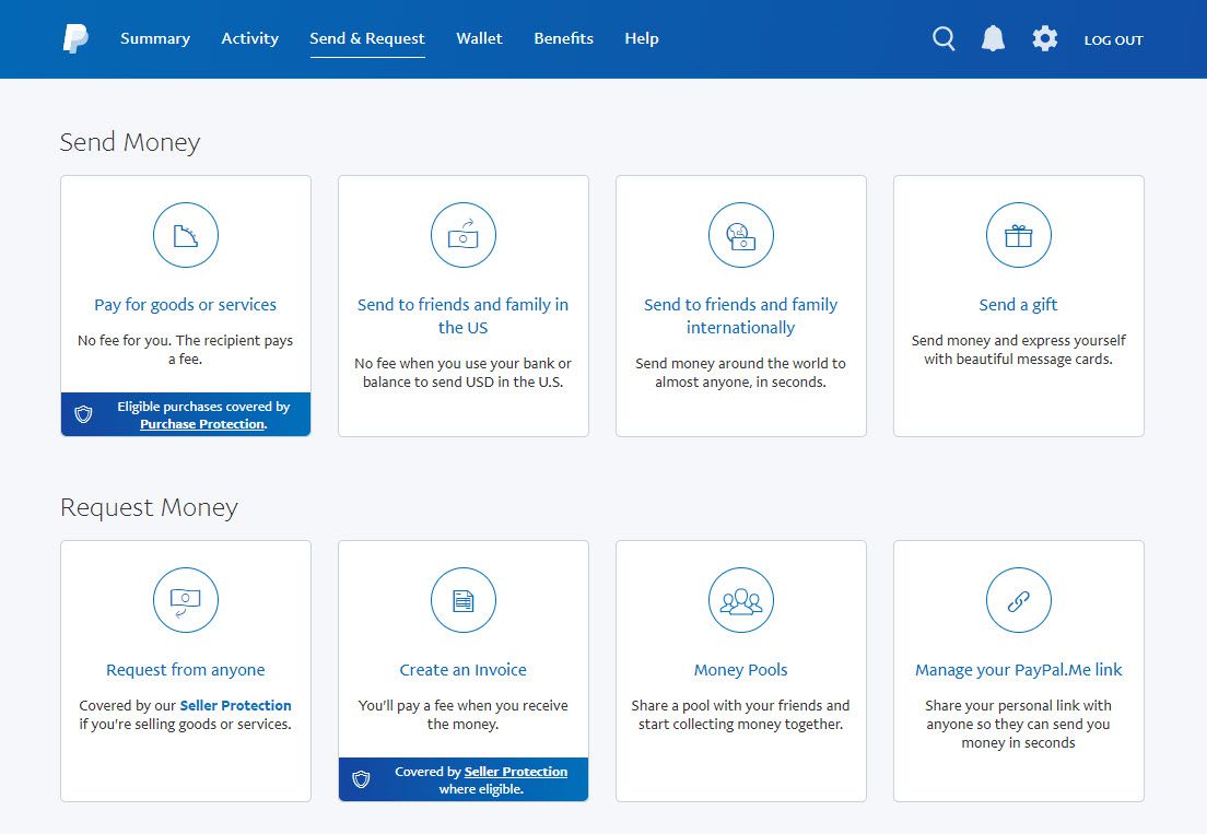 Στιγμιότυπο οθόνης PayPal